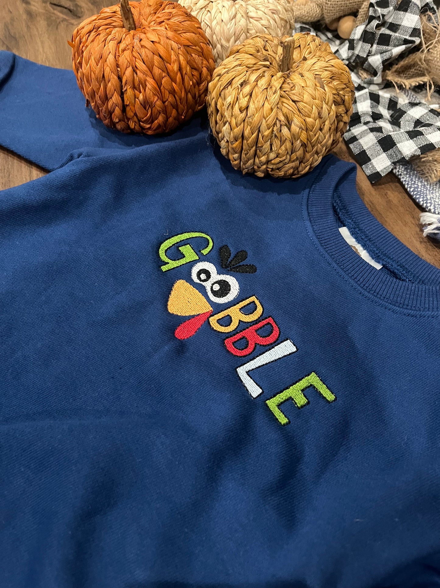 Embroidered Kids’ Gobble Bubble Sweatshirt