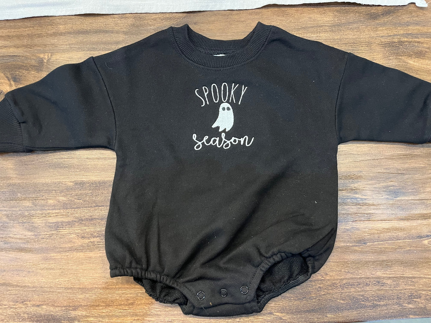 Embroidered Kids’ Spooky Season Bubble Sweatshirt