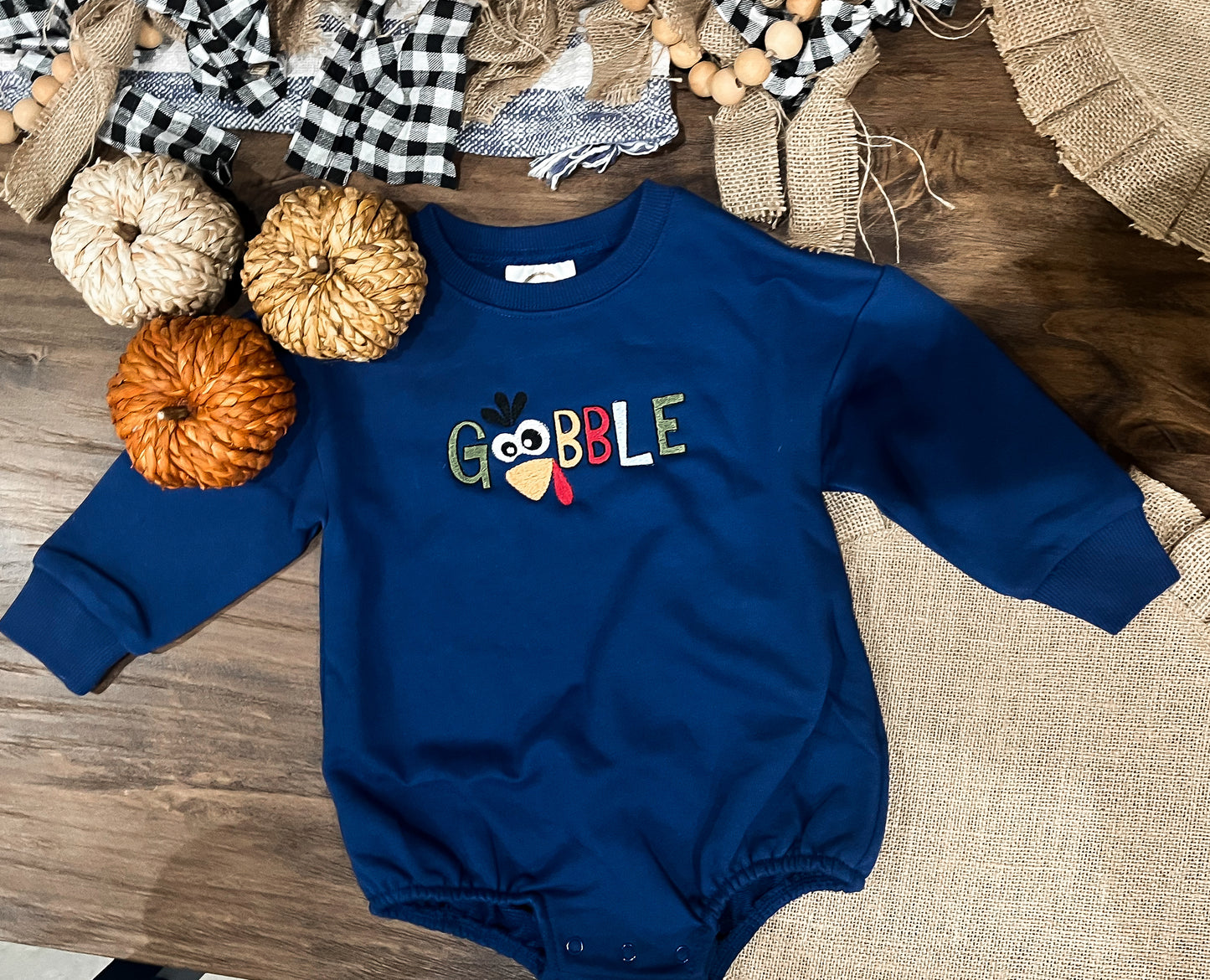 Embroidered Kids’ Gobble Bubble Sweatshirt