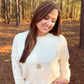 Nonna Oatmeal Exposed Seams Sweater
